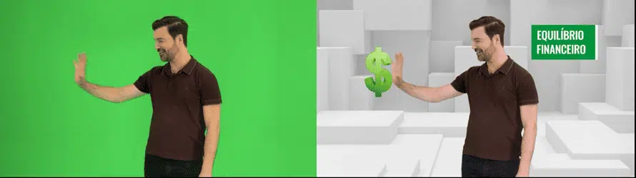 Gravação de vídeo institucional em estúdio
